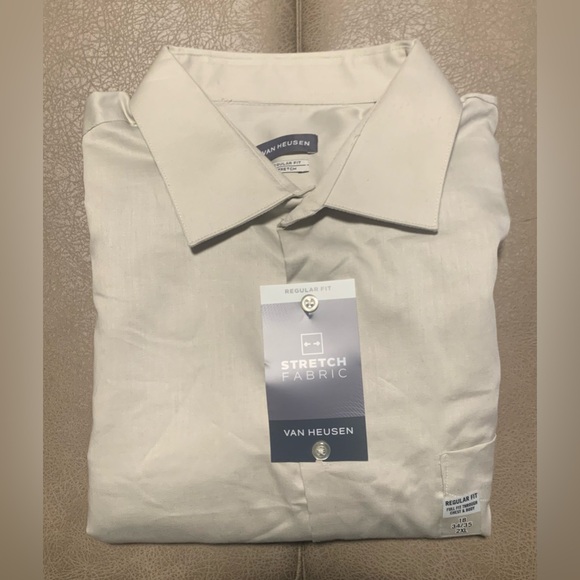 Van Heusen Other - Van Heusen Mens Antique Regular Fit Stretch LS Button Down Shirt NEW Size 2XL